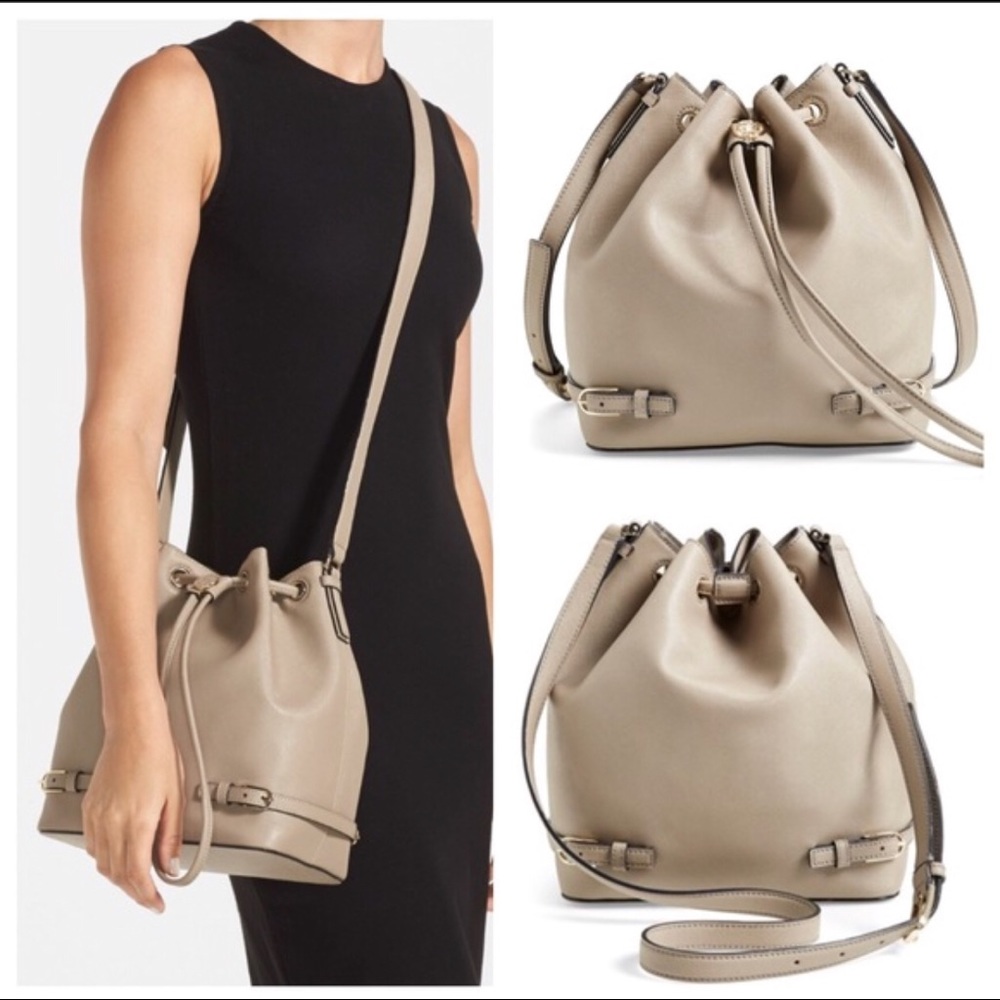 Tory Burch 'Robinson' Saffiano Leather Bucket Bag